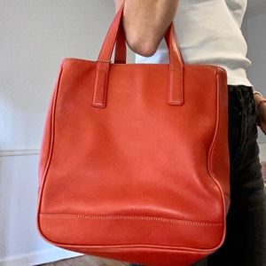 Orange coach purse